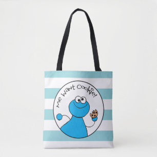 Tote Bag Cookie Monster Doodley Graphisme