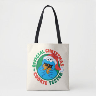 Tote Bag Cookie Monster   Tester officiel de biscuits de No
