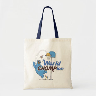 Tote Bag Cookie Monster   Tirer sur des cerceaux de basket-