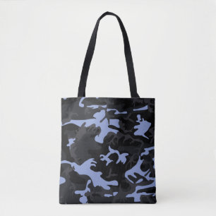 Tote Bag Cool Blue Highlights Camo