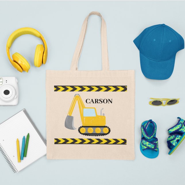 Tote Bag Cool Construction Véhicule Excavateur Enfants sur  (Créateur téléchargé)