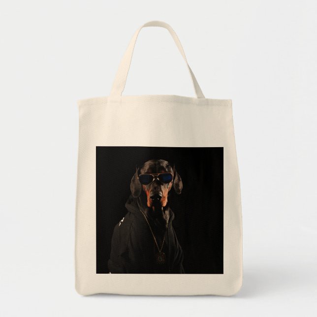 Tote Bag Cool Doberman (Devant)