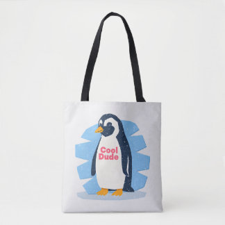 Tote Bag Cool Dude Penguin