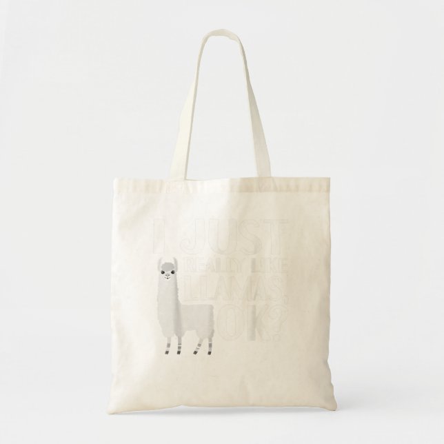 Tote Bag Cool Llama Pour Hommes Femmes Alpaca Lover Spi Pér (Devant)