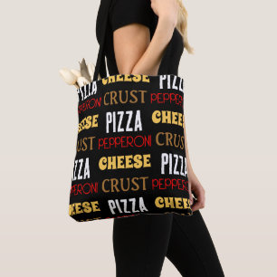 Tote Bag Cool plaisir pizza pepperoni fromage croûte texte 