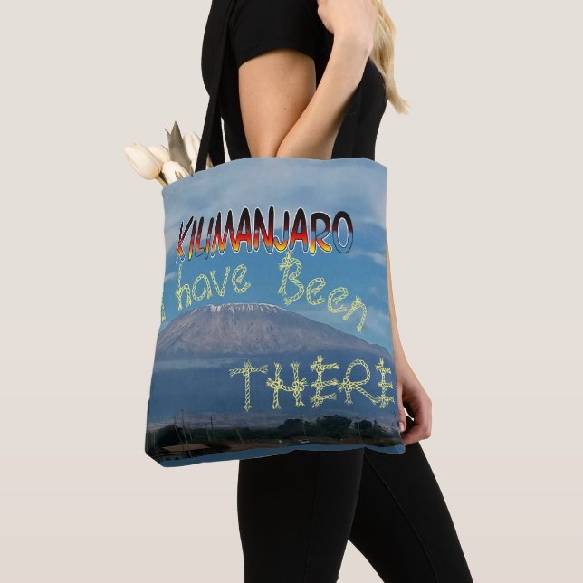Tote Bag Cool Populaire Marchable Monté Kilimanjaro (De près)