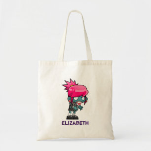 Tote Bag Cool Punk Rock Zombie Girl Personnalisé