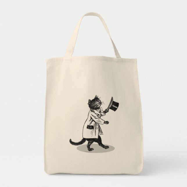 Tote Bag Cool Top Hat Chat (Devant)