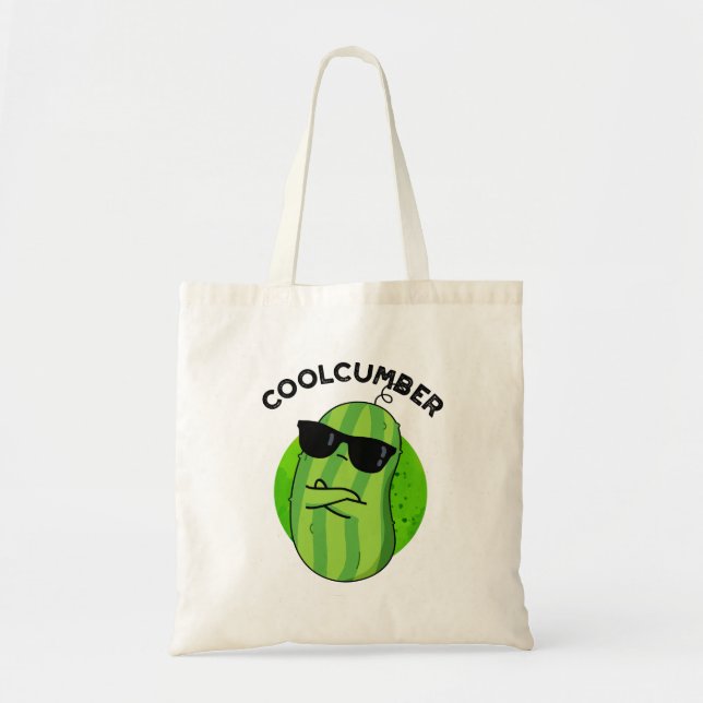 Tote Bag Coolcumber Fundy Veggie Cucumber Pun (Devant)
