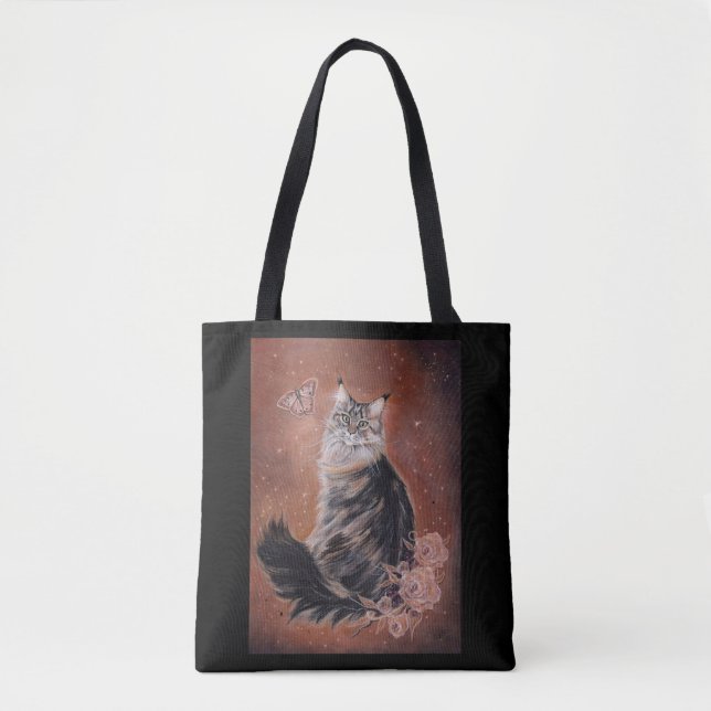 Tote Bag Coon cat du Maine par Renee Lavoie (Devant)