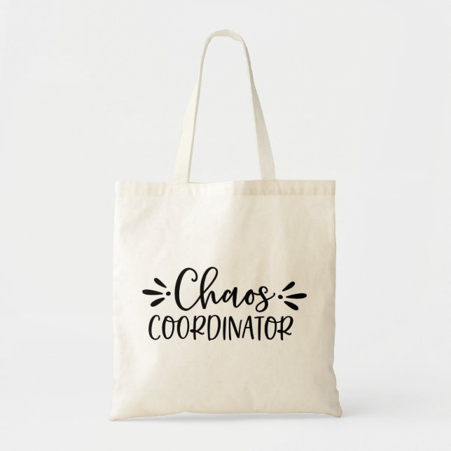 Tote Bag Coordinateur Chaos Créateur Chaos Café (Devant)