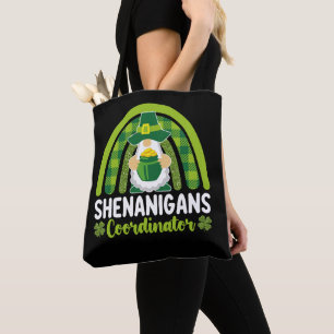 Tote Bag Coordonnateur de Shenanigans Gnomes St Patrick's D