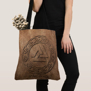 Tote Bag Copie de cuir de guerrier de Viking