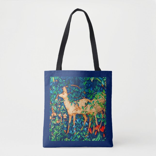 Tote Bag Copie de tapisserie de cerfs communs de forêt de (Devant)
