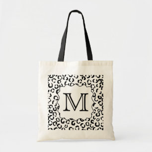 Tote Bag Copie faite sur commande noire et blanche de