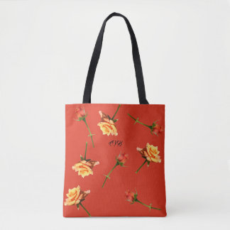Tote Bag Copie Fourre-tout de roses de "réception en plein