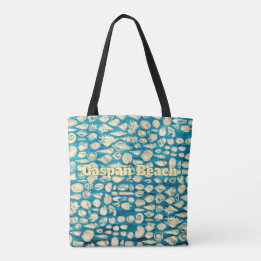 Tote Bag Coquillage - Mer de Coquillages - Bleu