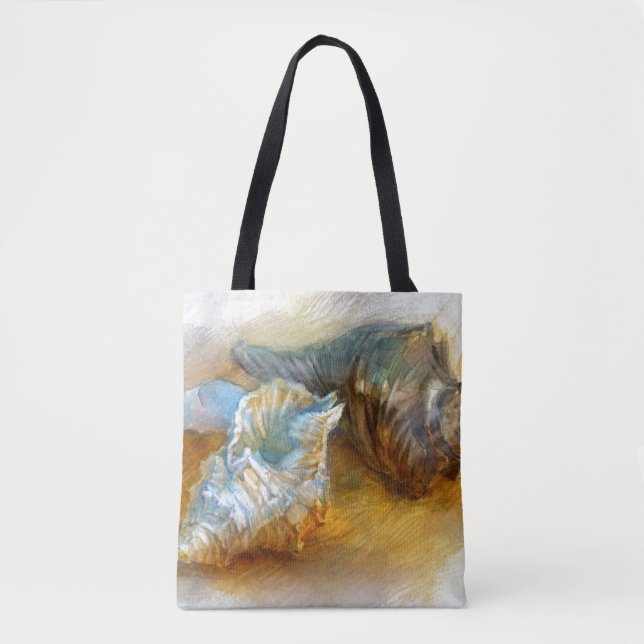 Tote Bag Coquillages sur la plage (Devant)
