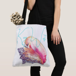 Tote Bag Coquille de conque rose de Key West Floride