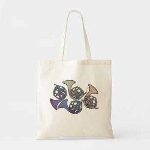 Tote Bag Cor d'harmonie Art dessins mignons de cor d'harmon
