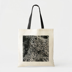 Tote Bag Corail noir et blanc I Abstrait Nature Photo