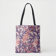 Coraux chevauchants Peach rouge violet