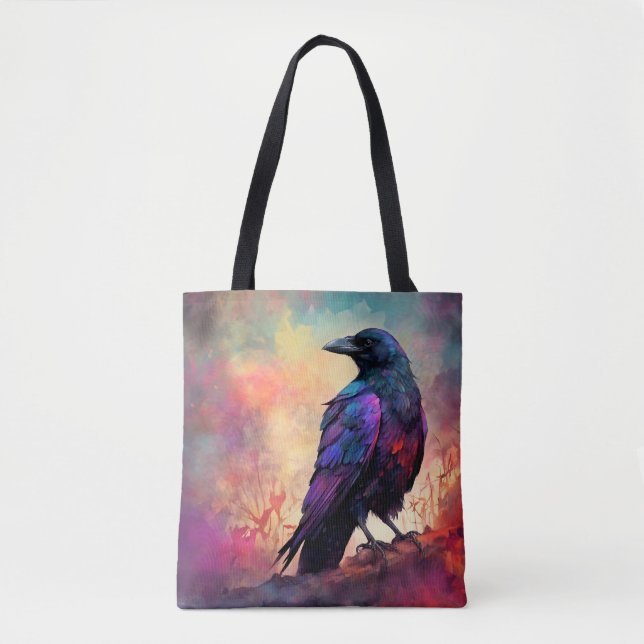 Tote Bag Corbeau corbeau corbeau oiseau 97 (Devant)