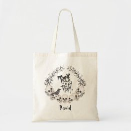 Tote Bag Corbeau crânien éffrayant ou un titre