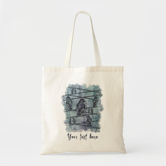Tote Bag Corbeaux Vogel (Devant)