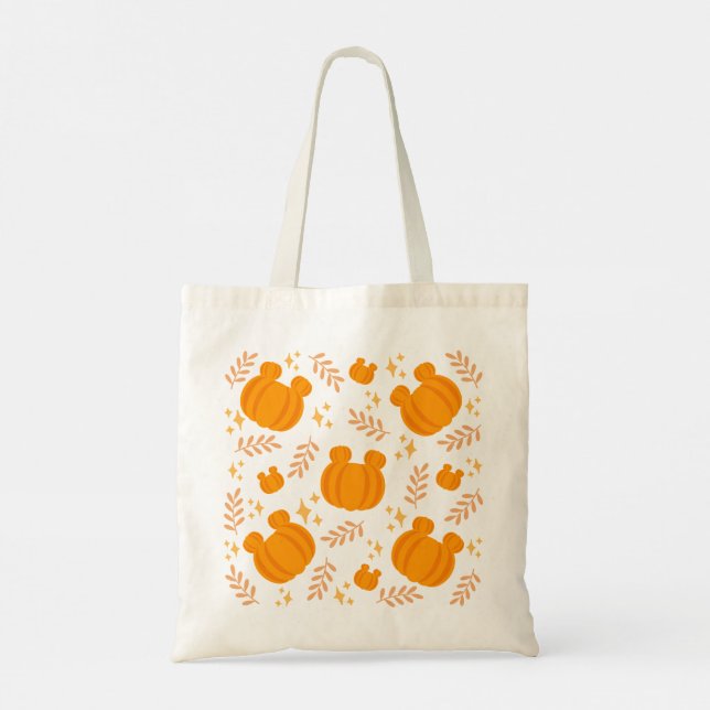 Tote Bag Corbeille citrouille agréable et confortable (Dos)
