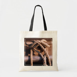 Tote Bag Corde attachée à une cravate de bateau