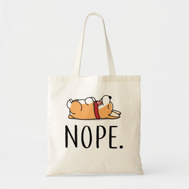 Tote Bag Corgi de Nope (Devant)