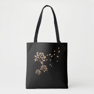 Tote Bag Corgi Flower Fly Dandelion mignon Amoureux des chi