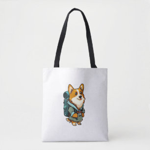 Tote Bag Corgi Randonnée et Camping