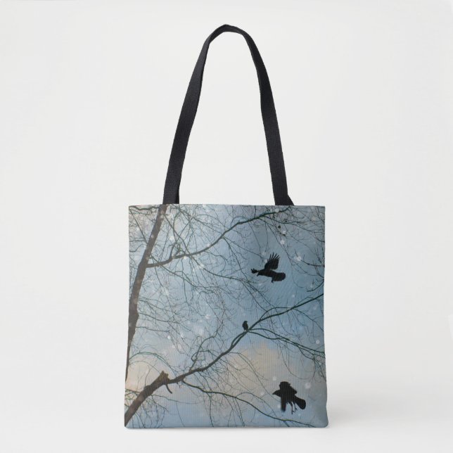 Tote Bag Corneilles d'hiver (Devant)