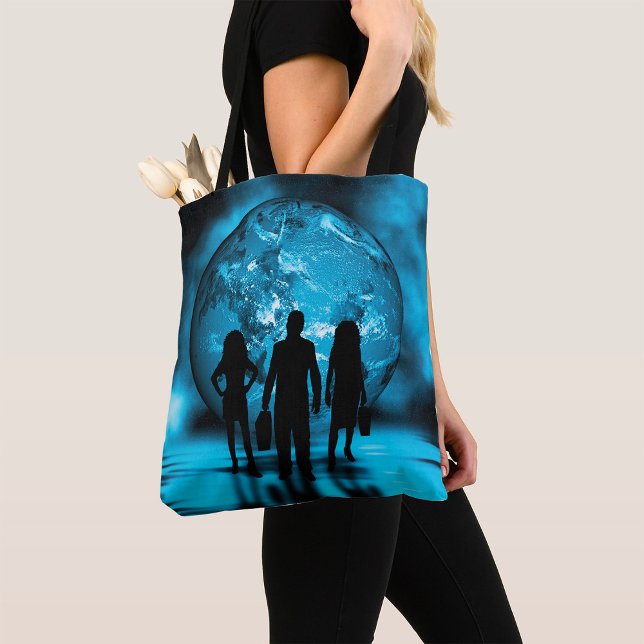Tote Bag Corporate Team Silhouette Futuristic Business (Créateur téléchargé)