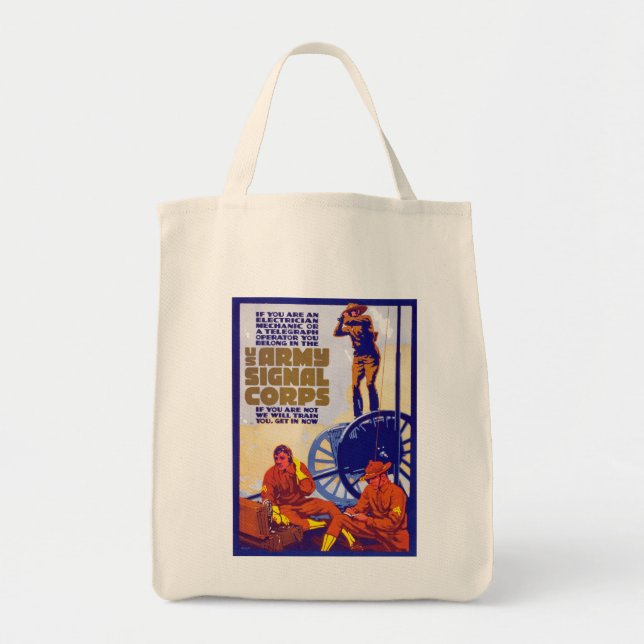 Tote Bag Corps des signaux (Devant)