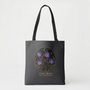 Tote Bag Cosmic Blooms – Mandala floral céleste fleurs