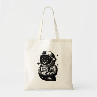 Tote Bag Cosmic Cat in Space Helmet - Tote