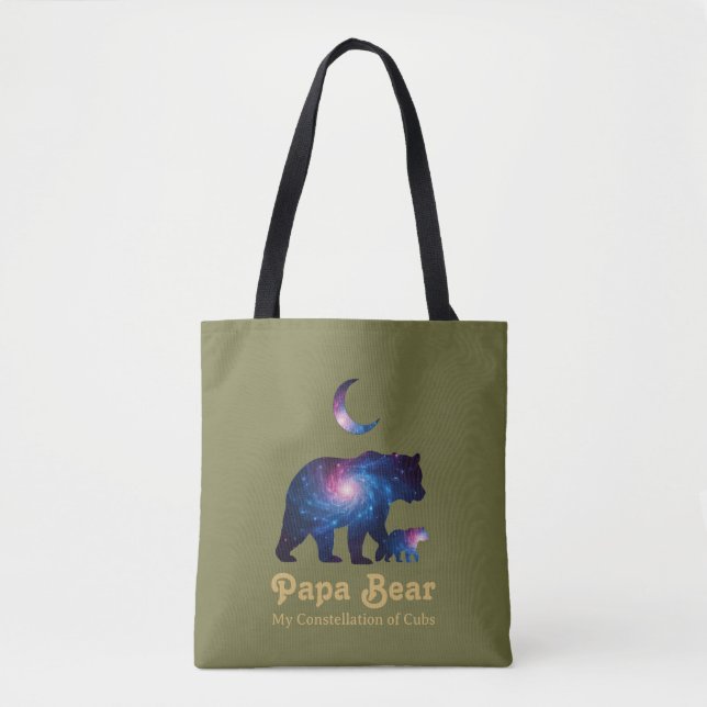Tote Bag Cosmic Papa Bear & Cub (Devant)