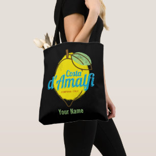 Tote Bag Costa d'Amalfi Lemon Italie Côte Vintage d'Amalfi