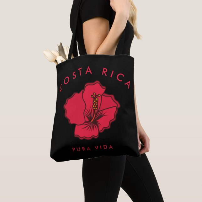 Tote Bag Costa Rica Red Hibiscus Beach Fourre-tout (De près)