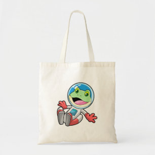 Tote Bag Costume spatial de l'astronaute de grenouille