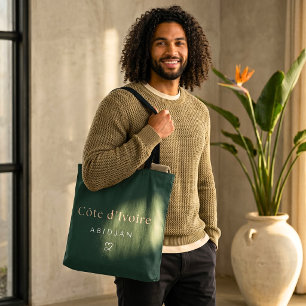 Tote Bag Côte d’Ivoire Abidjan Élégant Personnalisé Minim