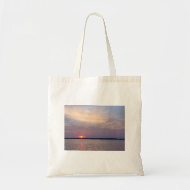 Tote Bag Coucher de soleil de Charleston - Aucun texte (Devant)