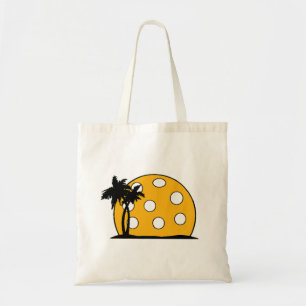 Tote Bag Coucher de soleil de Pickleball Beach