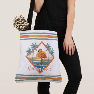 Tote Bag Coucher de soleil du Flamant rose de la Côte d'Or