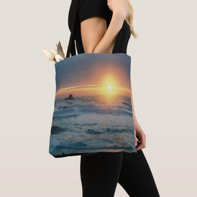 Tote Bag Coucher de soleil et paysage marin..... (De près)