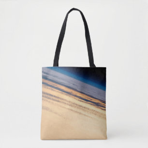 Tote Bag Coucher De Soleil Orbital Au Large De La Basse Cal