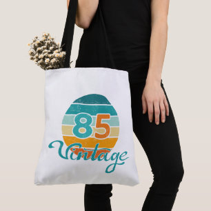 Tote Bag Coucher de soleil rétro 85 Vintage en détresse